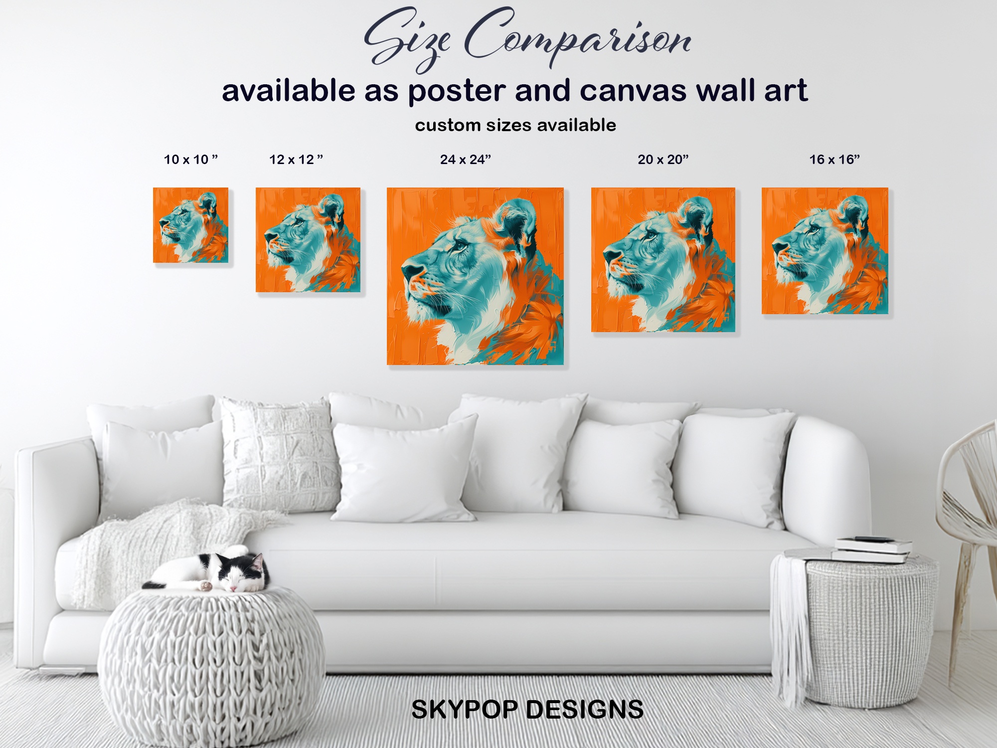 7.jpg Lion Abstract Art