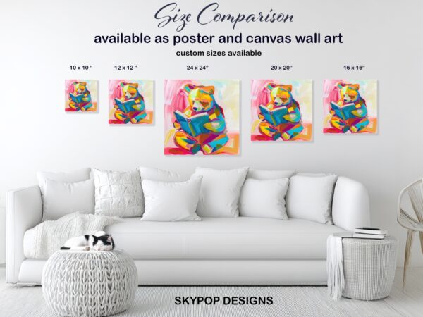 Bear Reading Art