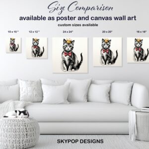 Cat Regal Crown Art