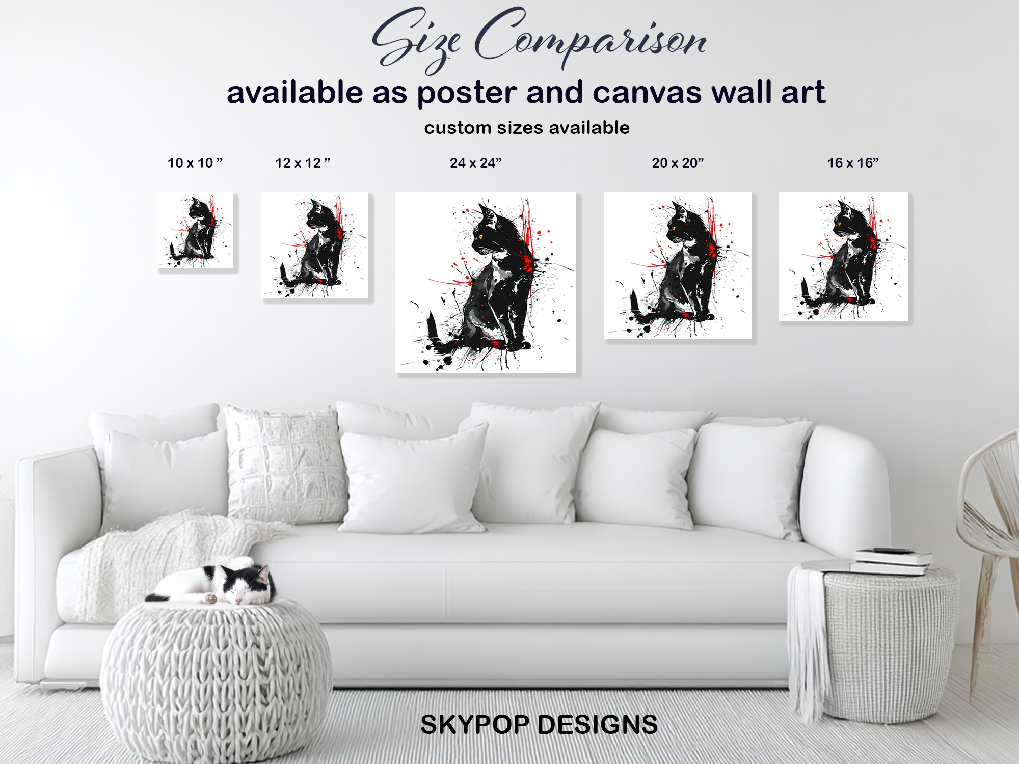 7.jpg Black Cat Splatter Art