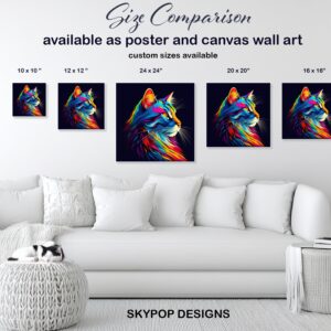 Rainbow Cat Art