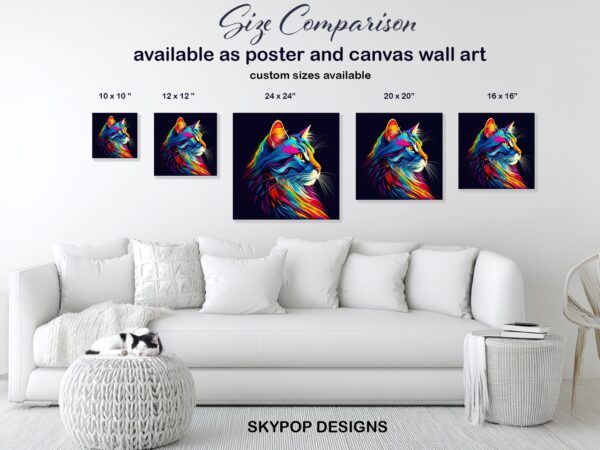 Rainbow Cat Art