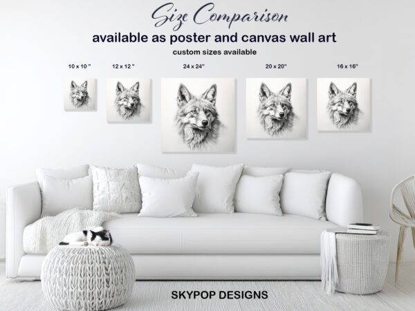 Wolf Portrait Art