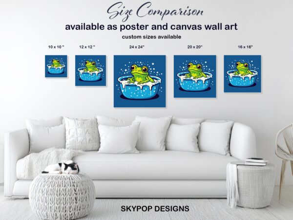 Frog Bath Art