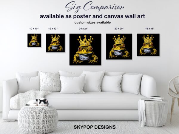 Frog King Crown Art