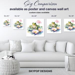 Frog Lotus Pond Art