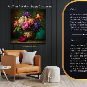 Vibrant Peony Bouquet Art