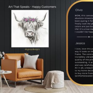 Highland Cow Art