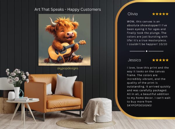 Highland Cow Art