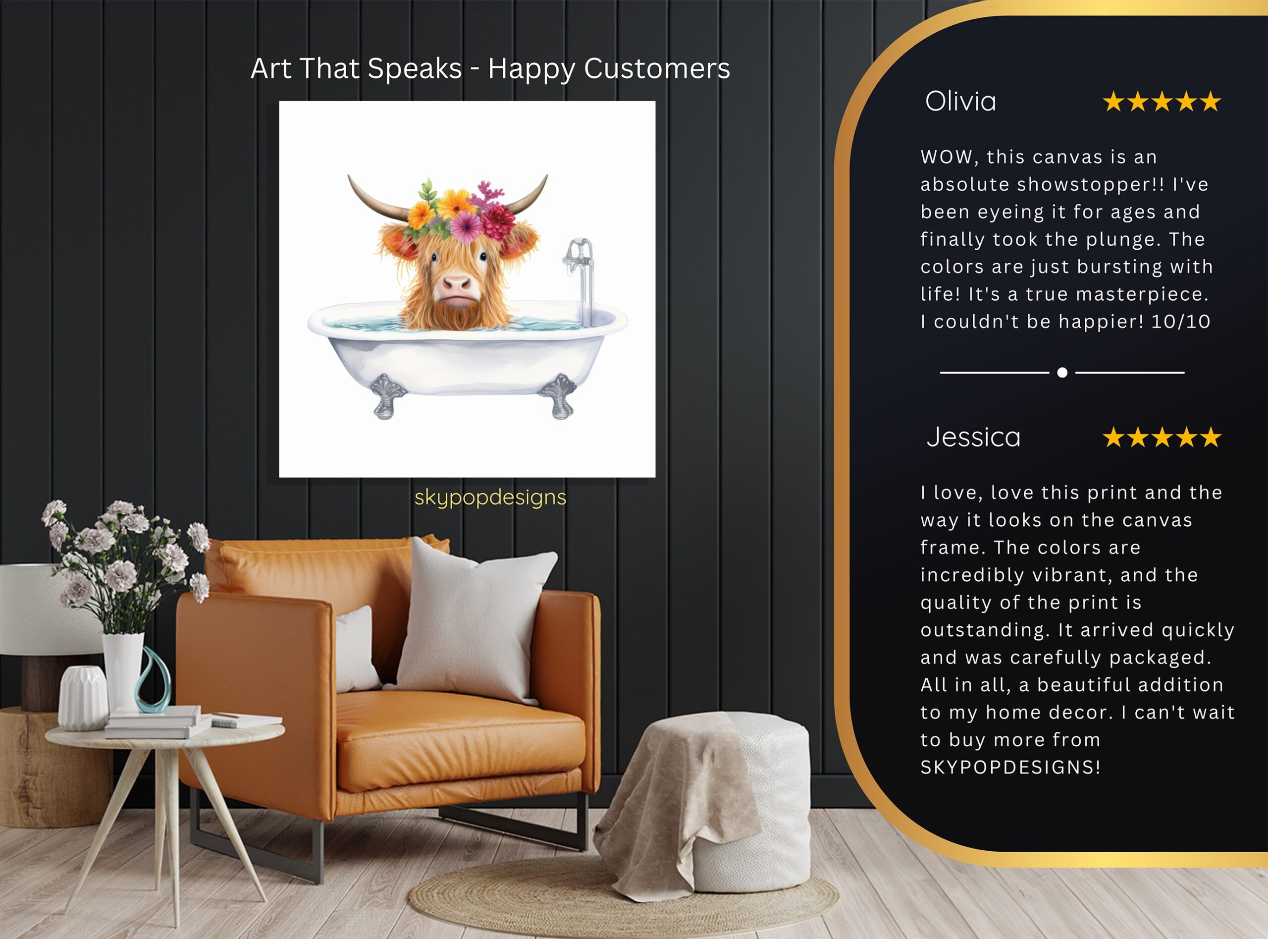 8.jpg Highland Cow Art
