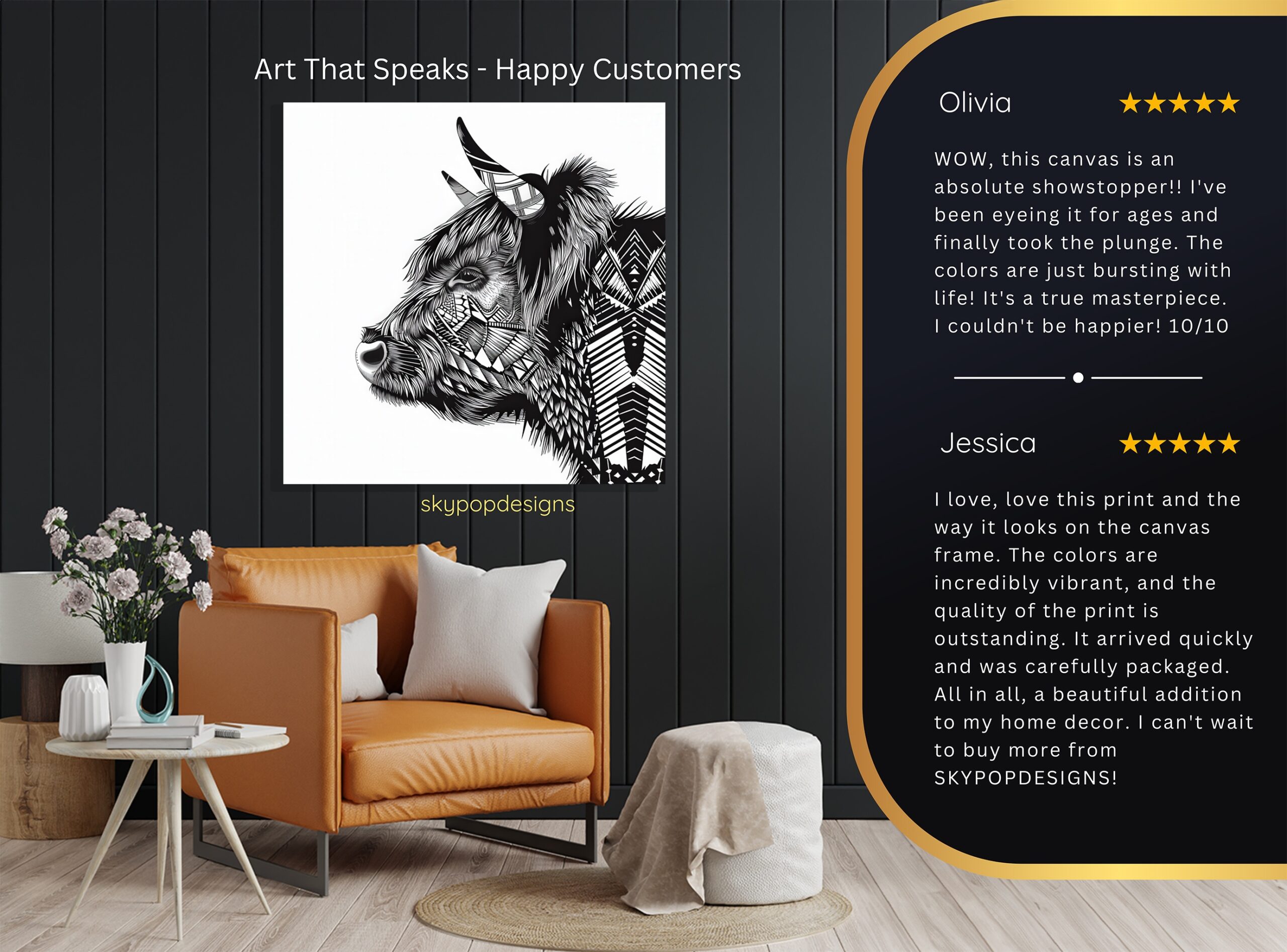 8.jpg Highland Cow Art