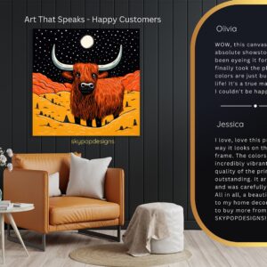 Highland Cow Art