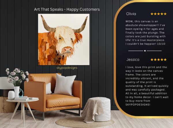 Highland Cow Art