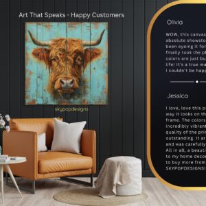 Highland Cow Art