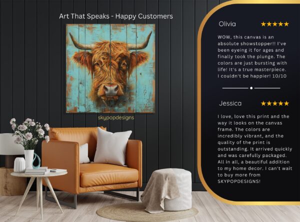 Highland Cow Art