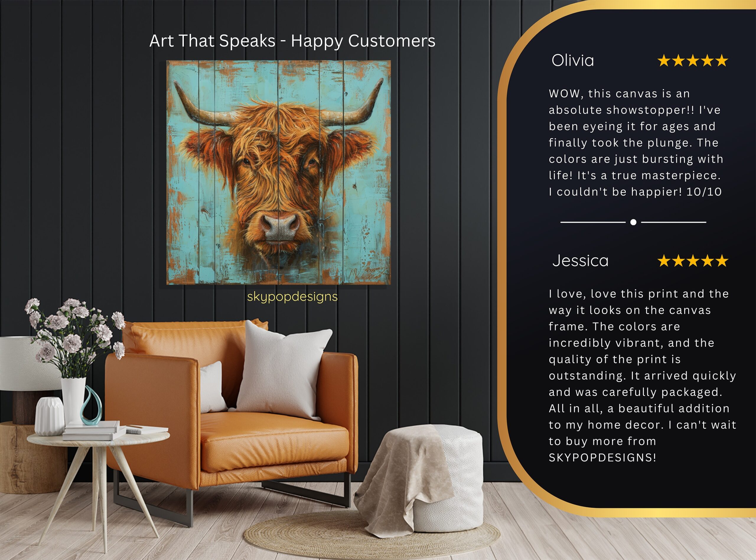 8.jpg Highland Cow Art