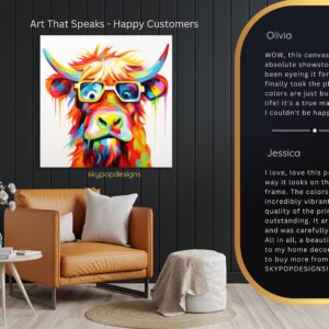 Highland Cow Art