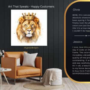 Lion King Crown Art Canvas or Poster