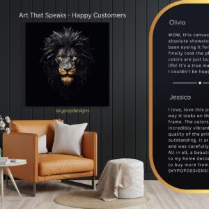 Lion Head Art