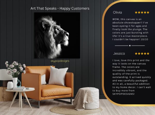 Lion Portrait Art
