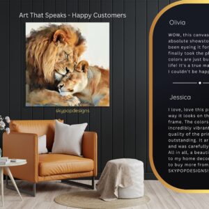 Lion Embrace Art