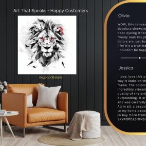 Lion's Gaze Art