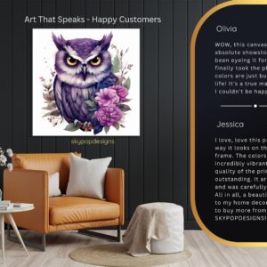 Owl Floral Art