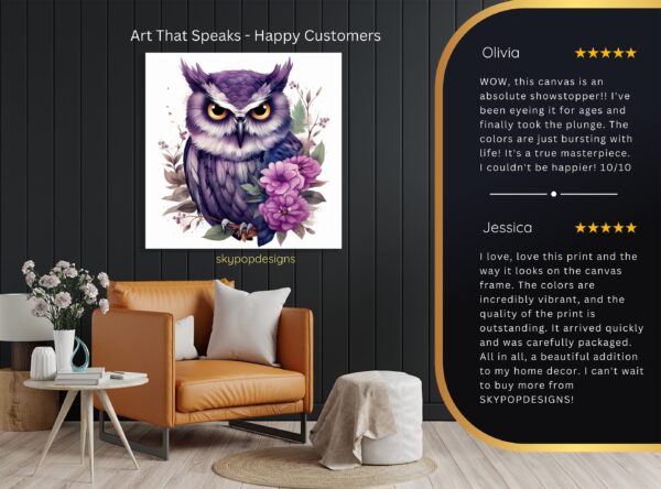 Owl Floral Art