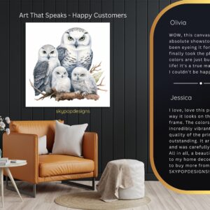 Owl Family Art