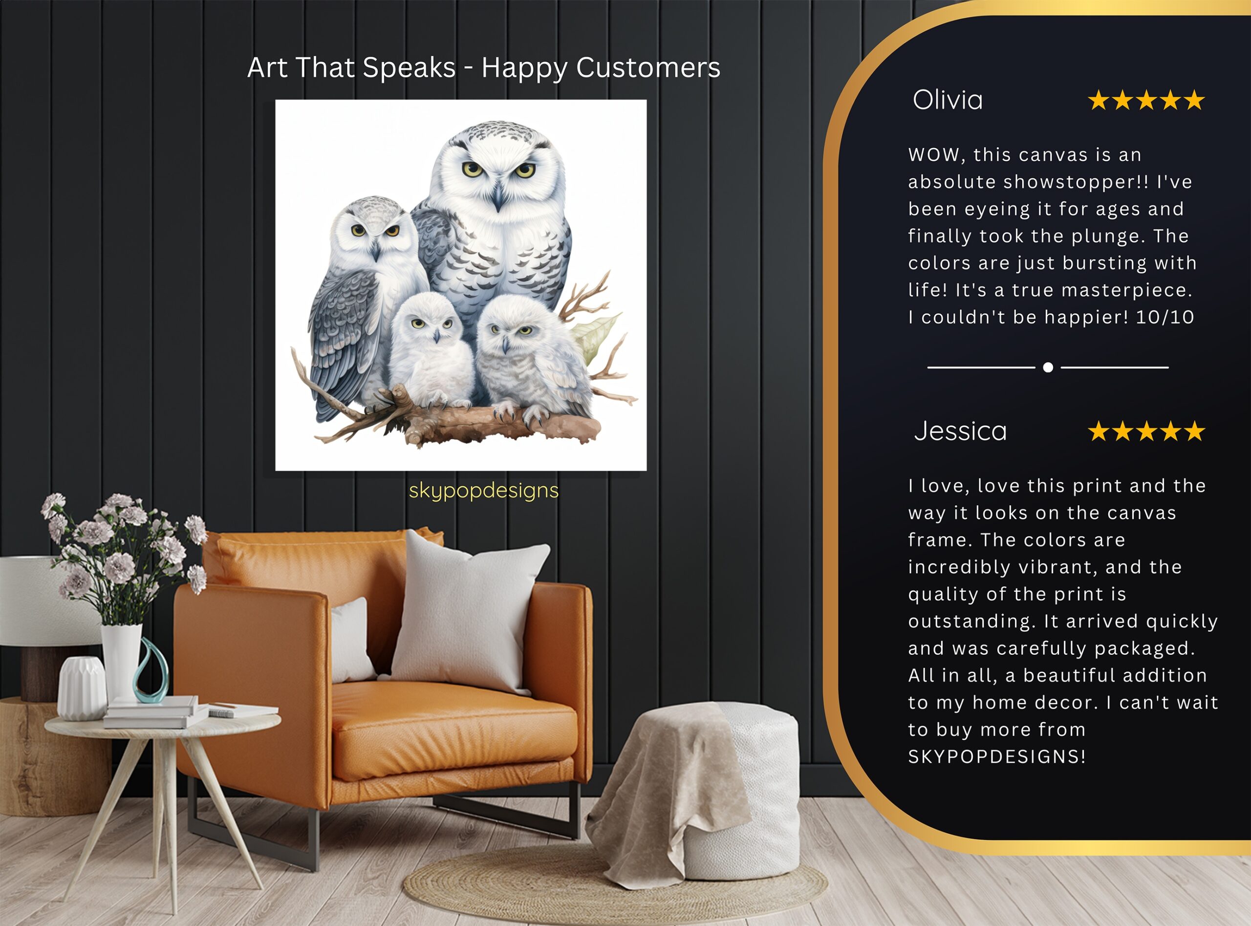 8.jpg Owl Family Art