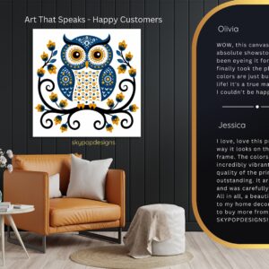 Owl Blossom Art