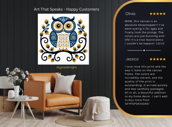 Owl Blossom Art