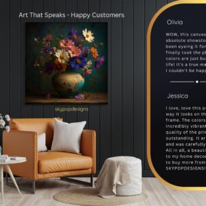Cosmos Bouquet Art