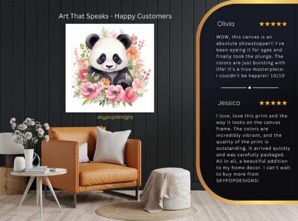 Panda Blooming Art