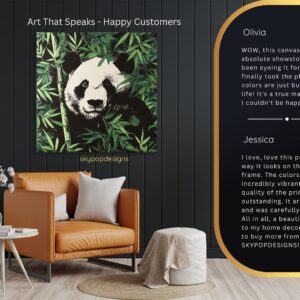 Panda Bamboo Forest Art