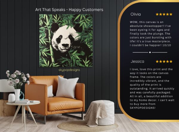 Panda Bamboo Forest Art