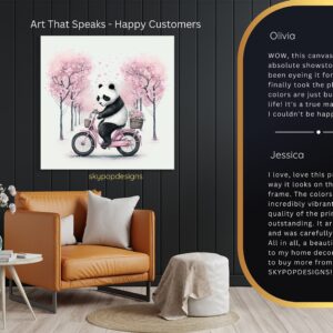 Panda Bicycle Art