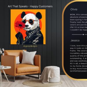 Panda Flower Art