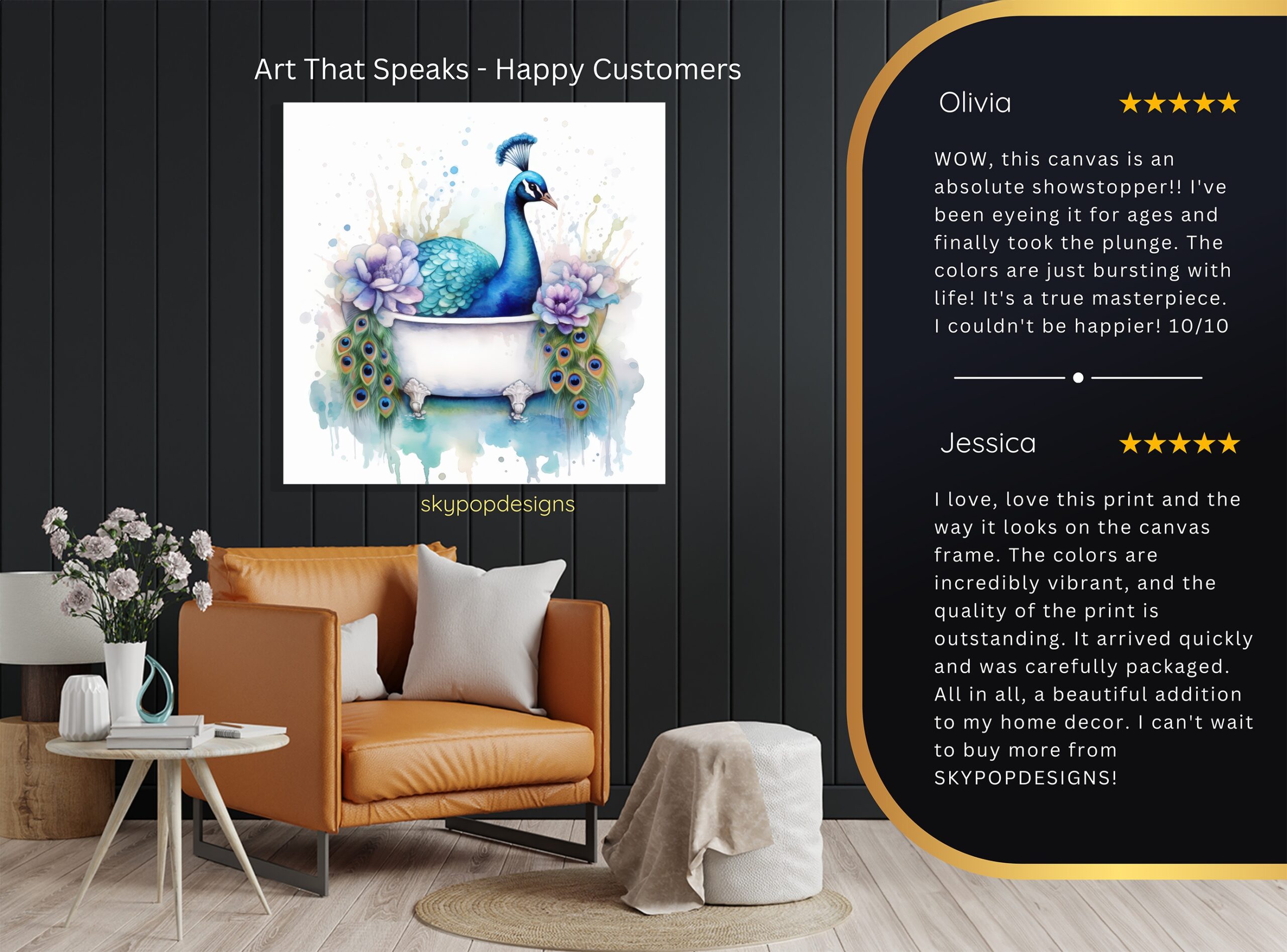 8.jpg Peacock Bath Art