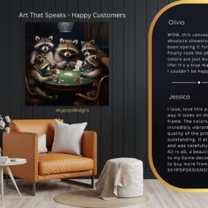 Raccoon Poker Art