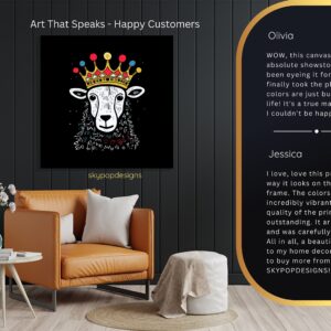 Crowned Sheep Art