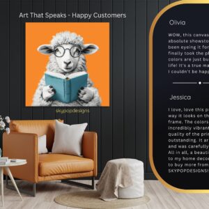 Sheep Reading Art