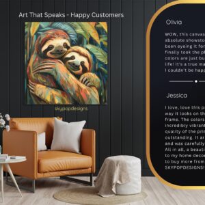 Sloth Hug Art