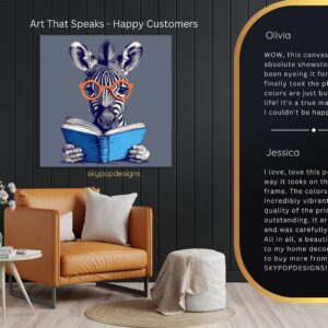 Zebra Reads Art