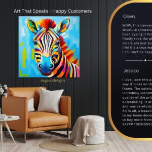 Zebra Splash Art