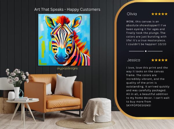 Zebra Splash Art