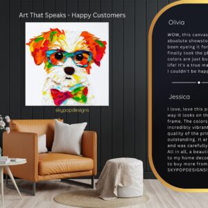 Shih Tzu With Glasses Art