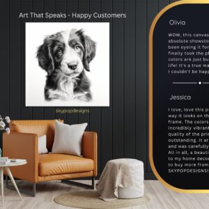 Border Collie Puppy Art