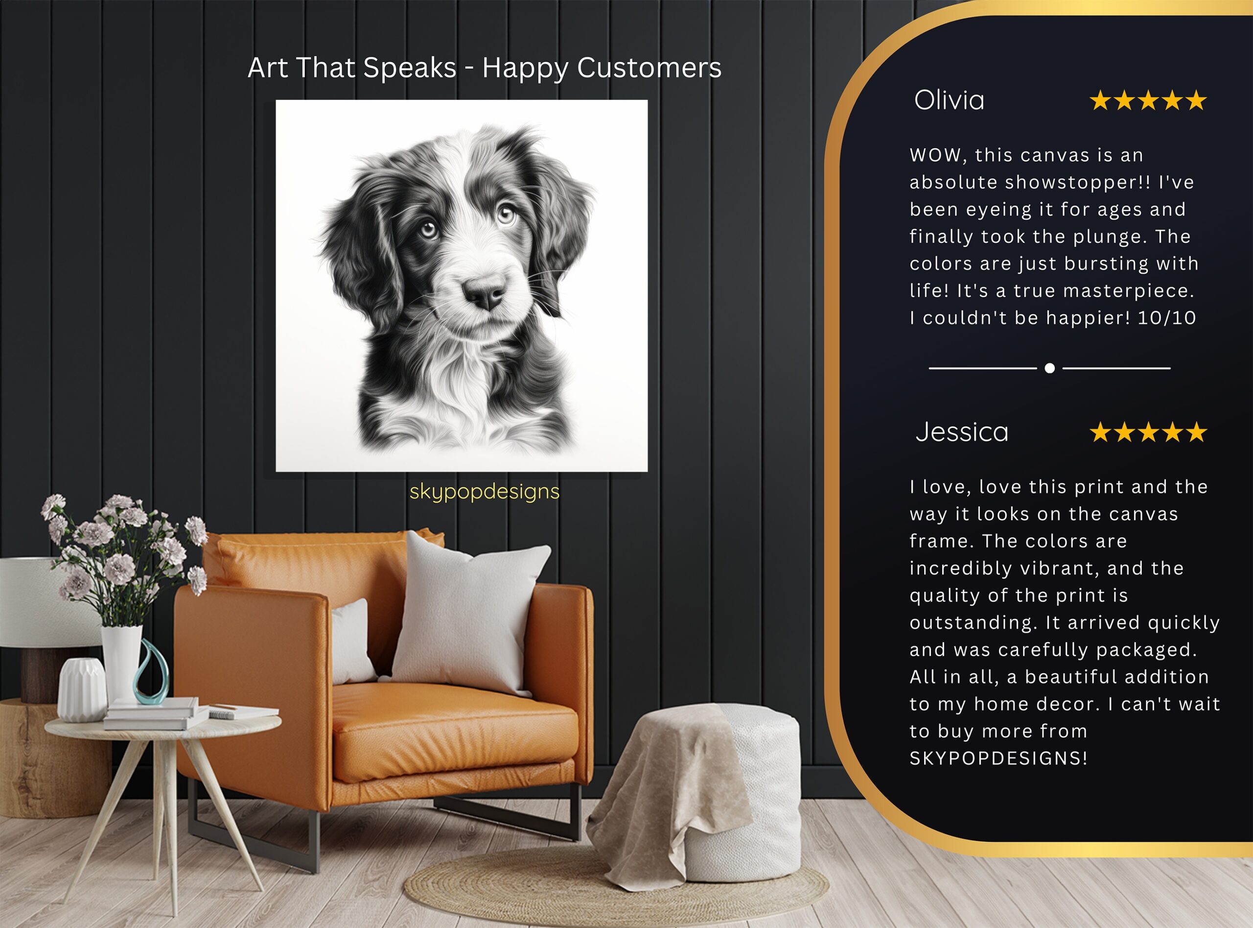 8.jpg Border Collie Puppy Art