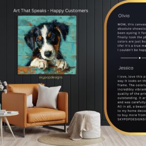 Bernese Mountain Dog Puppy Art
